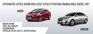 chevrolet aveo cruze 2013 nisan kampanya